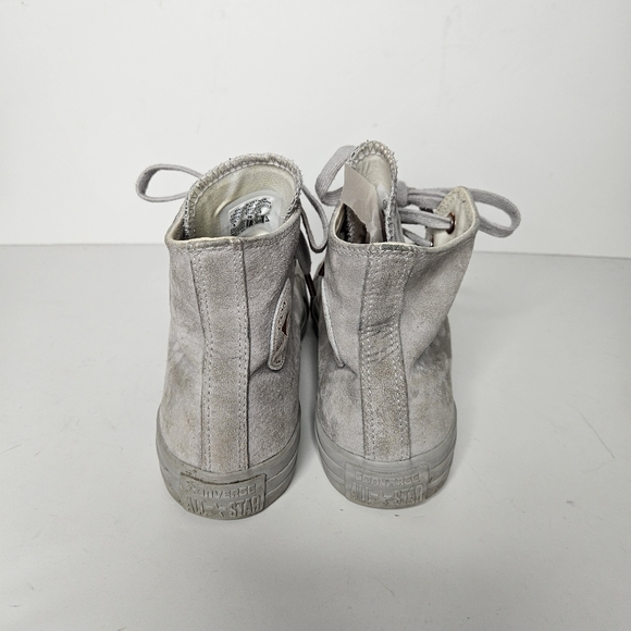 Converse Gray Monochrome suede  High Top Sneakers‎ Size 8 - Picture 4 of 7